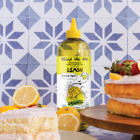 Bella Del Sol Squeezable Organic High Oleic Sunflower Oil Infused with Lemon - Image 7