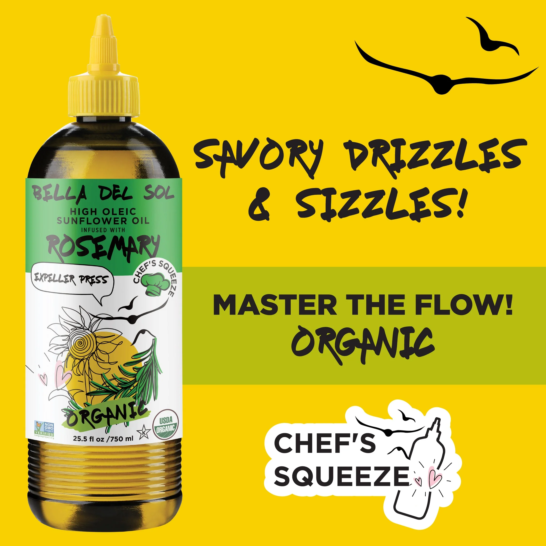 Bella Del Sol Squeezable Organic High Oleic Sunflower Oil Infused with Rosemary - Image 9