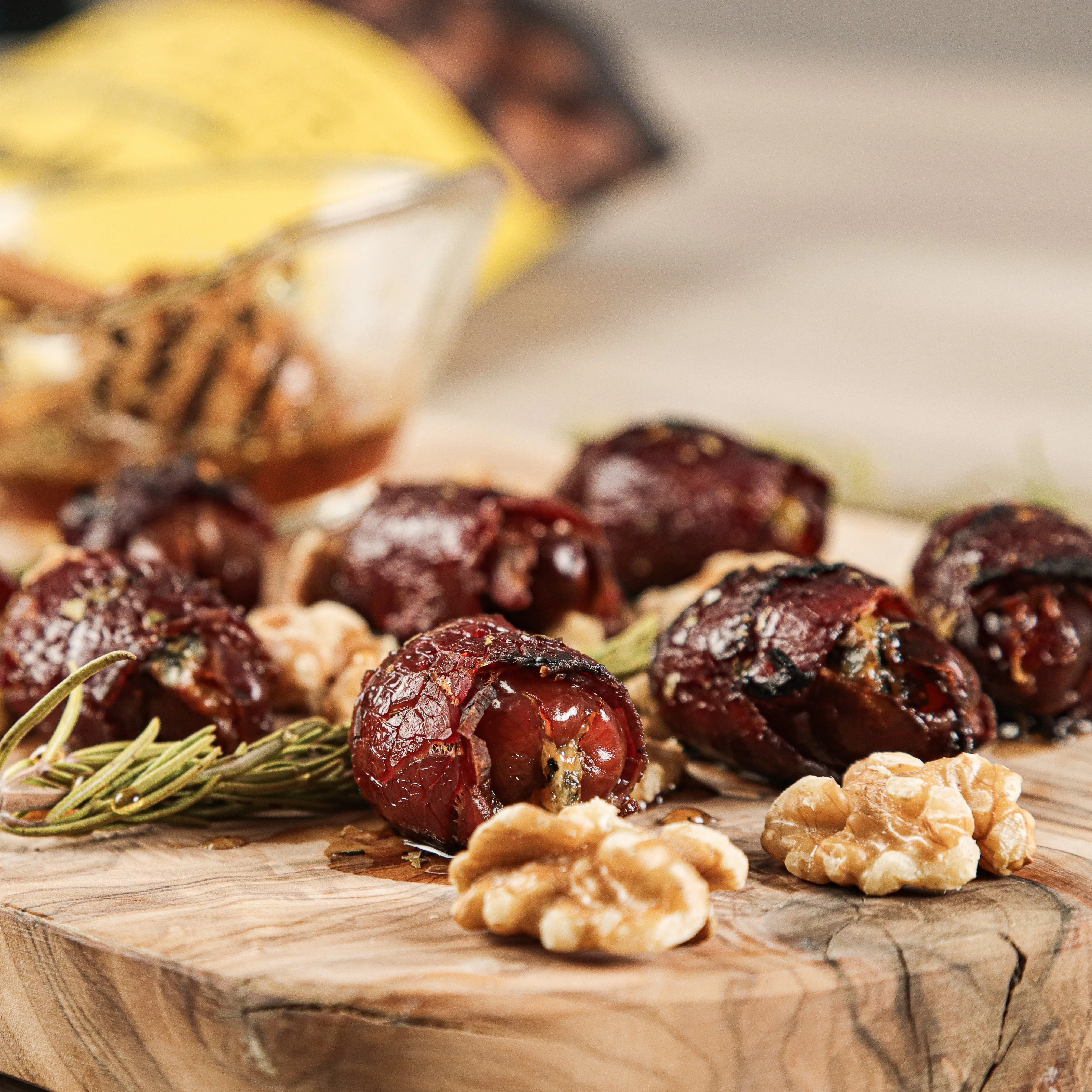 Goat Cheese Stuffed Bacon Wrapped Dates - Image 2