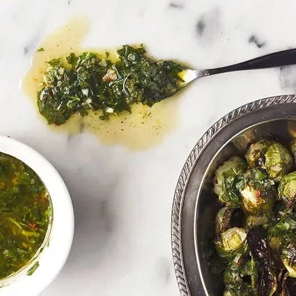 Roasted Brussel Sprouts with Spicy Orange-Parsley Chimichurri - Image 4