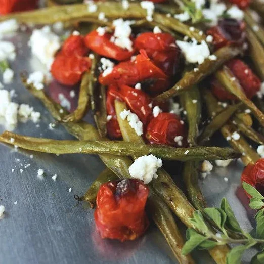 Roasted Green Beans and Tomatoes with Feta Cheese - Image 3