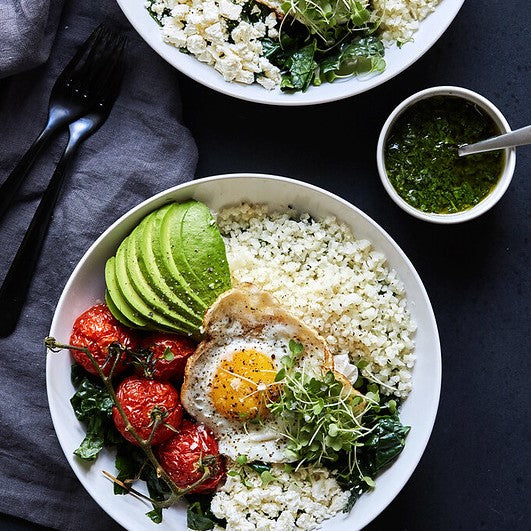 Savory Veggie Breakfast Bowls With Herb Olive Oil Drizzle - Image 3