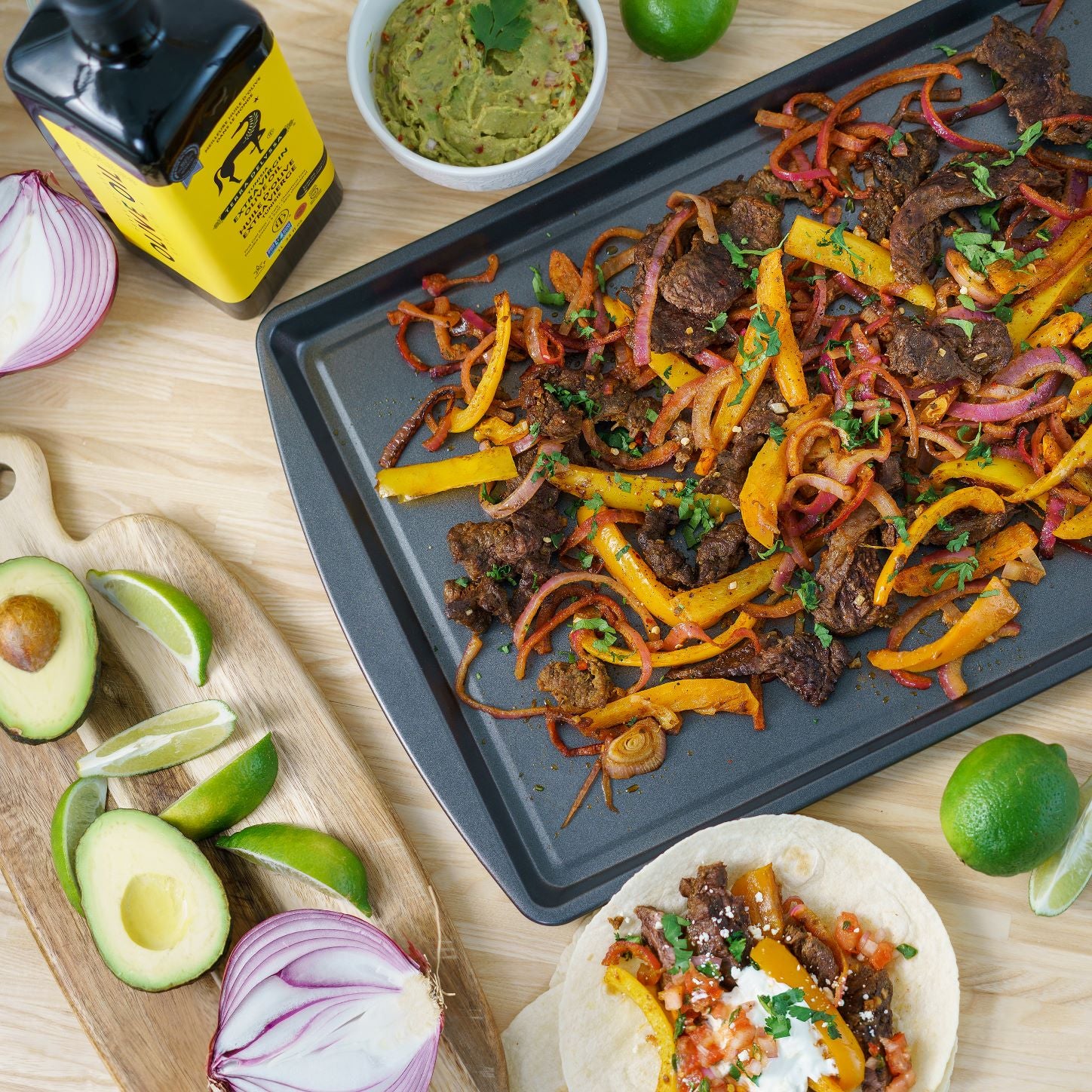 Sheet Pan Steak Fajitas