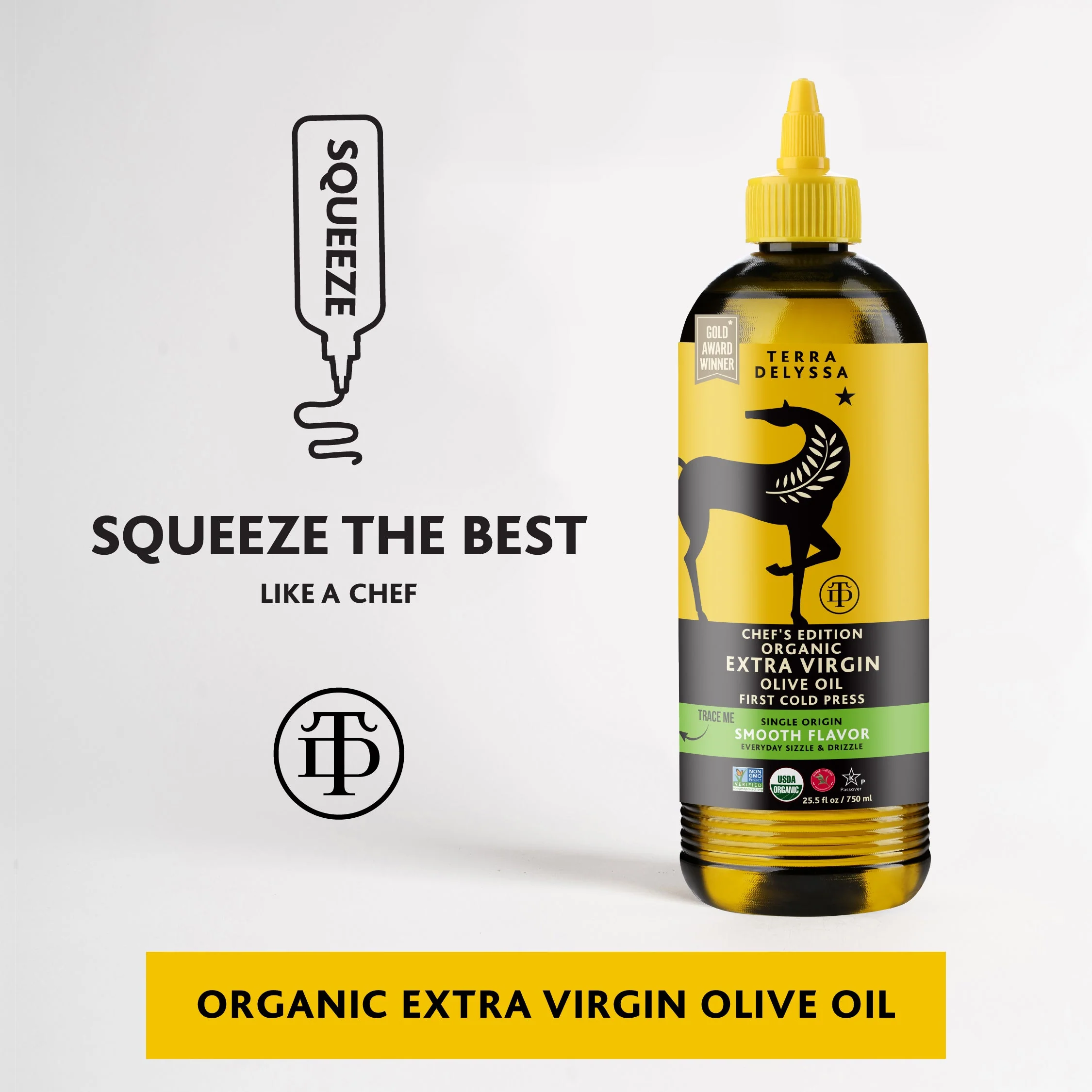 Terra Delyssa Organic Extra Virgin Olive Oil Squeeze Bottle - Image 6