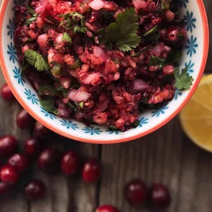 Warm Kale Salad with Roasted Fennel and Cranberry Meyer Lemon Salsa - Image 3